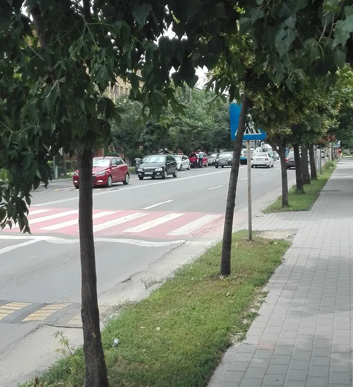 Polițiștii dau amenzi în Focșani pentru parcarea mașinilor în locuri nepermise
