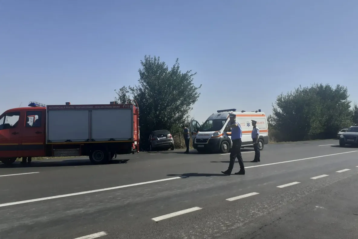 VIDEO Accident grav la Popești, pe E85. Trafic blocat pe ambele sensuri