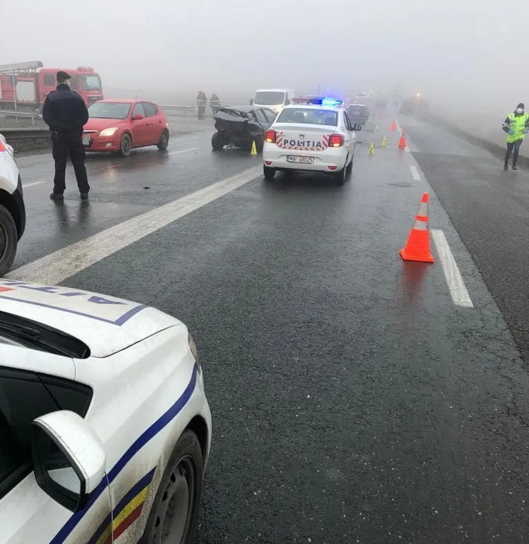 ULTIMA ORĂ Două accidente, cu opt mașini, în Vrancea, în această dimineață