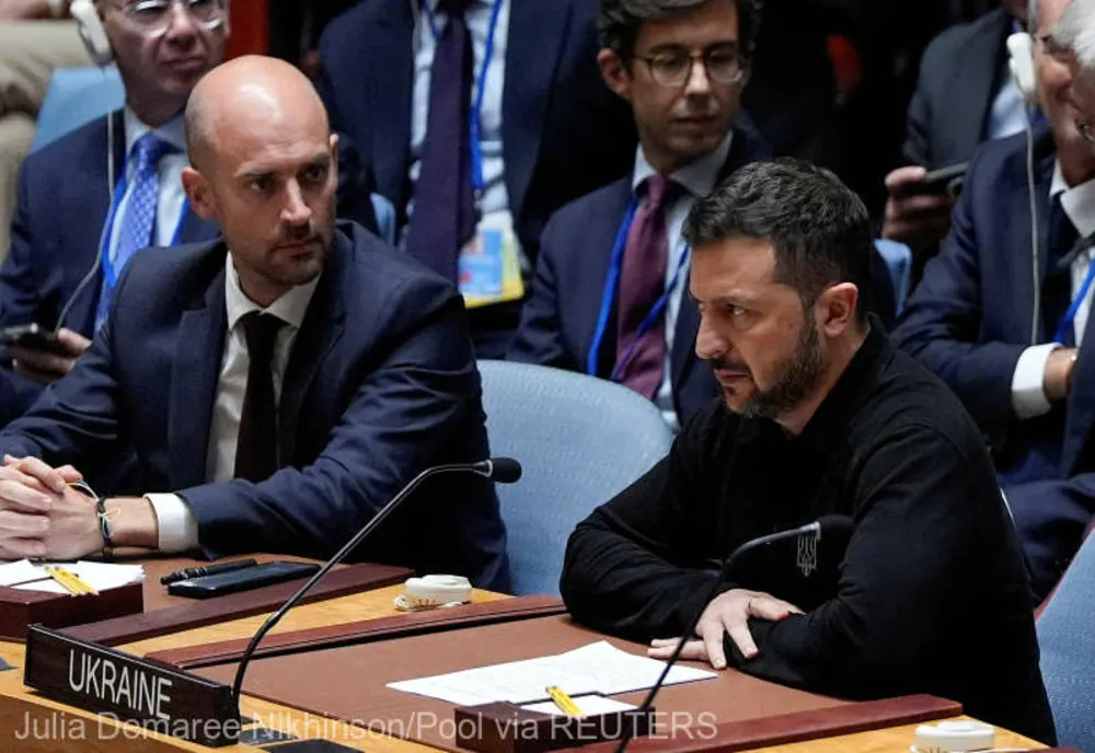 VIDEO VOLODIMIR ZELENSKI ÎNDEAMNĂ CONSILIUL DE SECURITATE AL ONU ''SĂ CONSTRÂNGĂ'' RUSIA SĂ FACĂ PACE CU UCRAINA