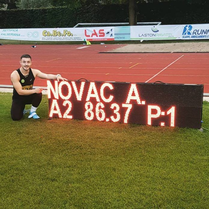 Vrânceanul Alexandru Novac, cel mai bun sulițaș din România