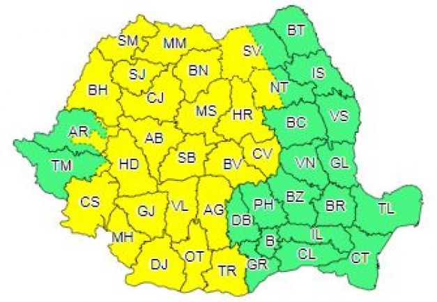 Vremea se înrăutățește, de mâine. Ploi și vijelii în toată țara, până duminică, cel puțin