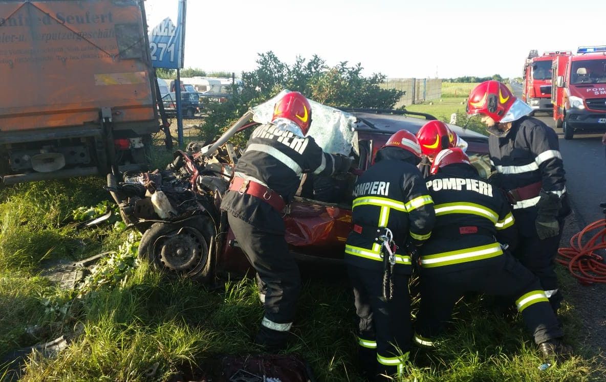 ULTIMA ORĂ Grav accident de circulație produs la ieșirea din Garoafa, spre Focșani, pe E85