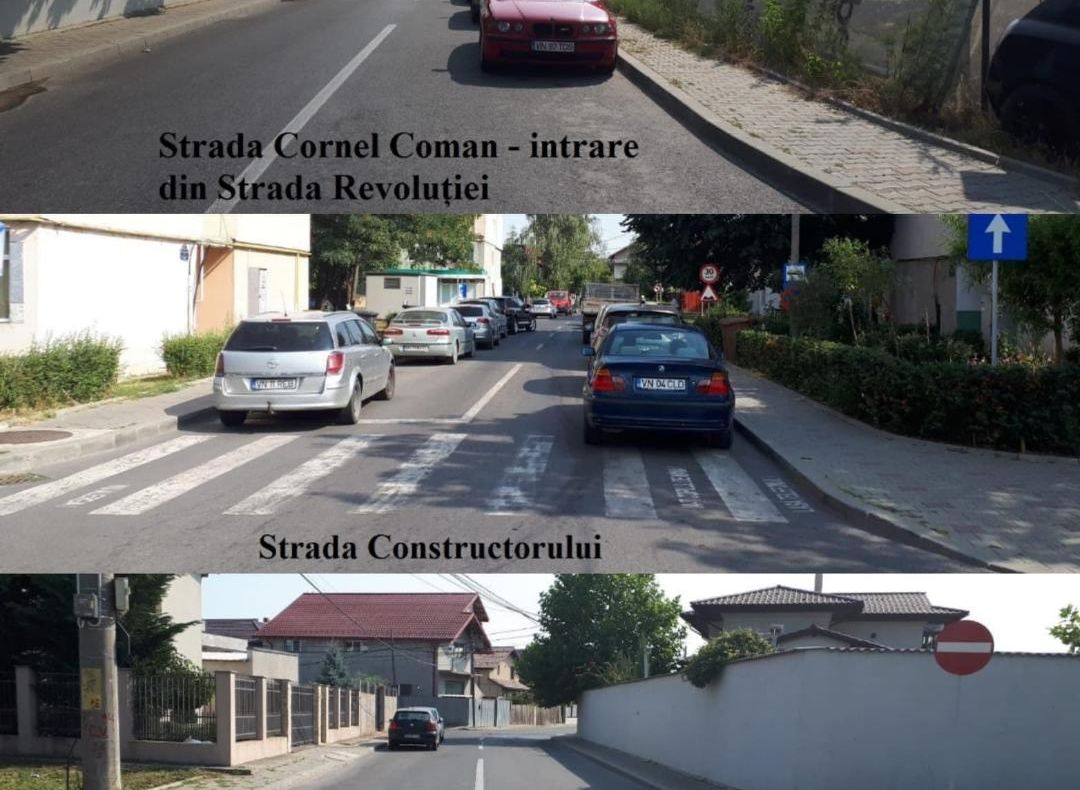 FOTO  Noi reguli de sens unic în Cartierul Sud din Focșani