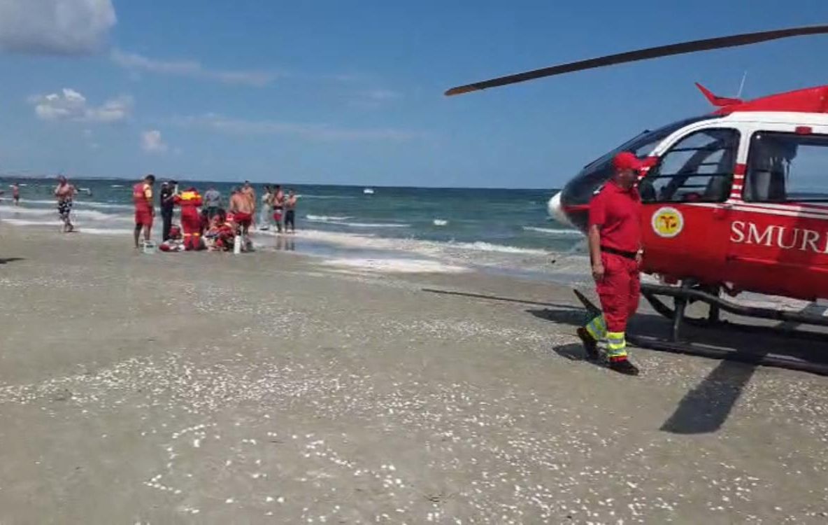 ULTIMA ORĂ Focșănean înecat în stațiunea Jupiter, preluat cu elicopterul SMURD