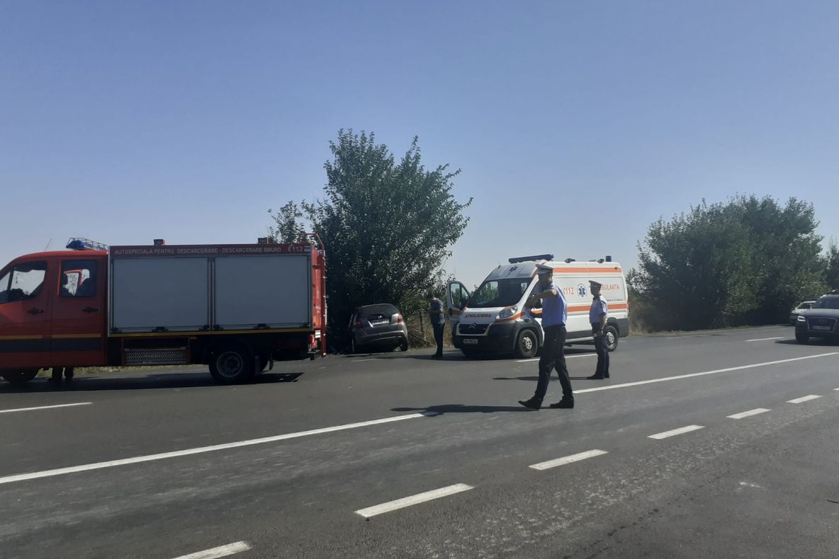 VIDEO Accident grav la Popești, pe E85. Trafic blocat pe ambele sensuri