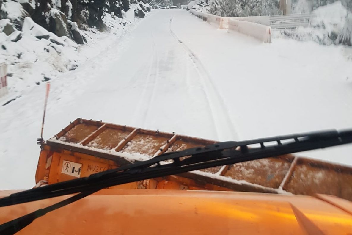 A nins și în zonele înalte din Vrancea