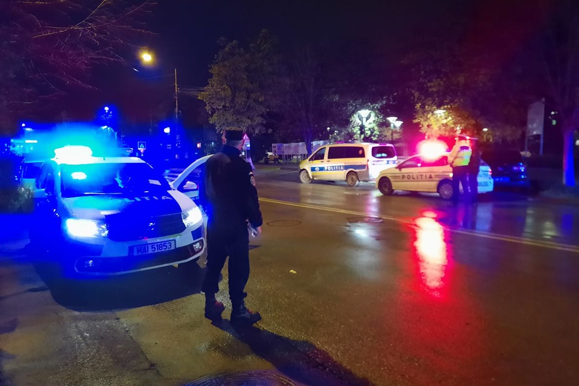 VIDEO Șofer macedonean, beat, urmărit de Poliție după ce a fugit de la locul accidentului