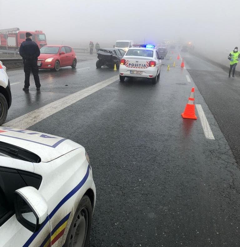 ULTIMA ORĂ Două accidente, cu opt mașini, în Vrancea, în această dimineață