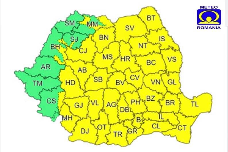 ULTIMA ORĂ Cod galben de ploi și ninsori abundente pentru Moldova