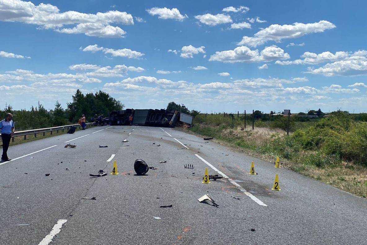 ULTIM ORĂ Trafic blocat pe E85, la Mărășești, în urma unui accident