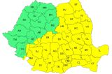 COD GALBEN de ploi și vânt, până sâmbătă seara