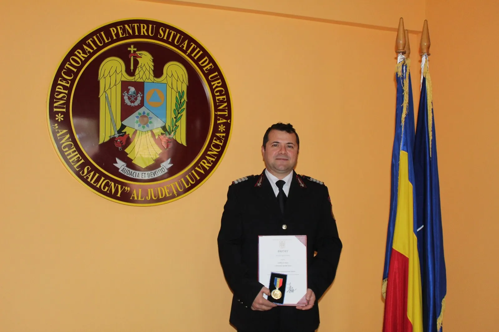 pompier premiat