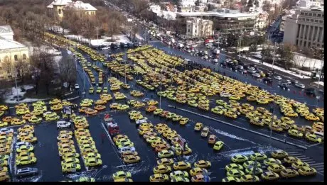 protest taxi