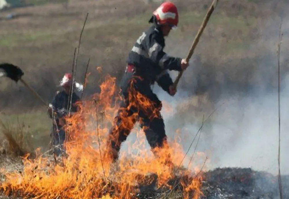 UN NOU INCENDIU DE VEGETAȚIE USCATĂ
