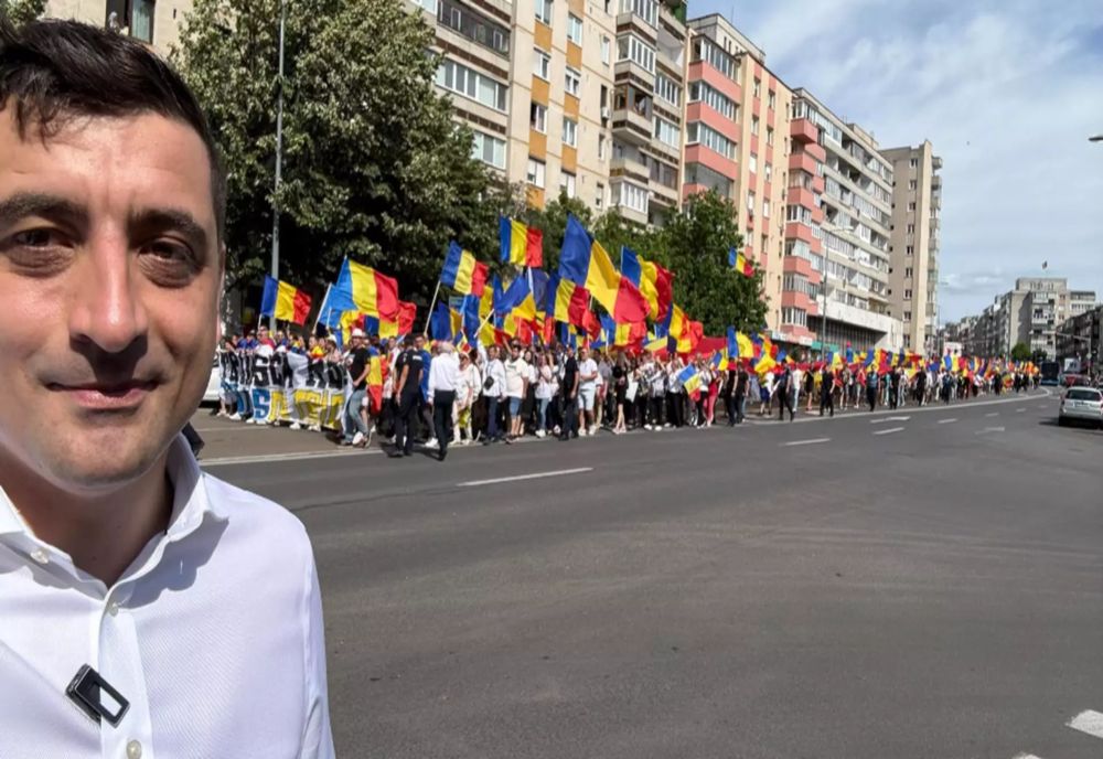 GEORGE SIMION, LA PROTESTUL DE ZIUA TRICOLORULUI: ”NU VOM PUTEA AVEA NICIODATĂ PACE” 