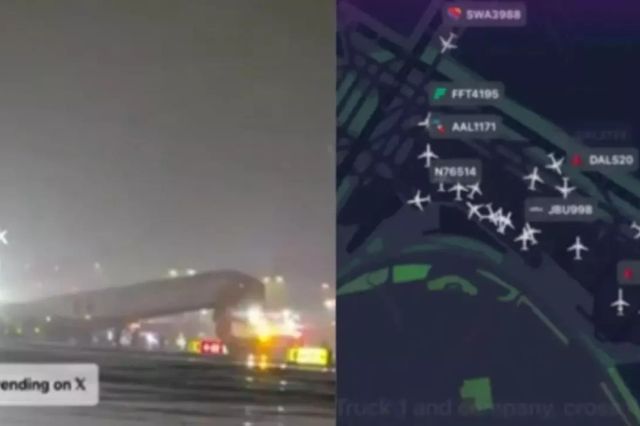 Incident aviatic la New York! Un avion Air Canada Express, implicat într-un accident pe pistă VIDEO