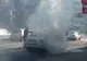 O mașină a luat foc pe Bulevardul Unirii din Focșani