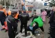 FOTO  Bărbat bătut pe stradă, în fața Spitalului Județean din Focșani