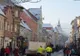 VIDEO Bradul din Piața Unirii din Focșani a luat foc