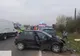 Accident cu două autoturisme implicate, pe E85
