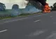 Un autoturism a luat foc în timpul mersului