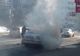 O mașină a luat foc pe Bulevardul Unirii din Focșani